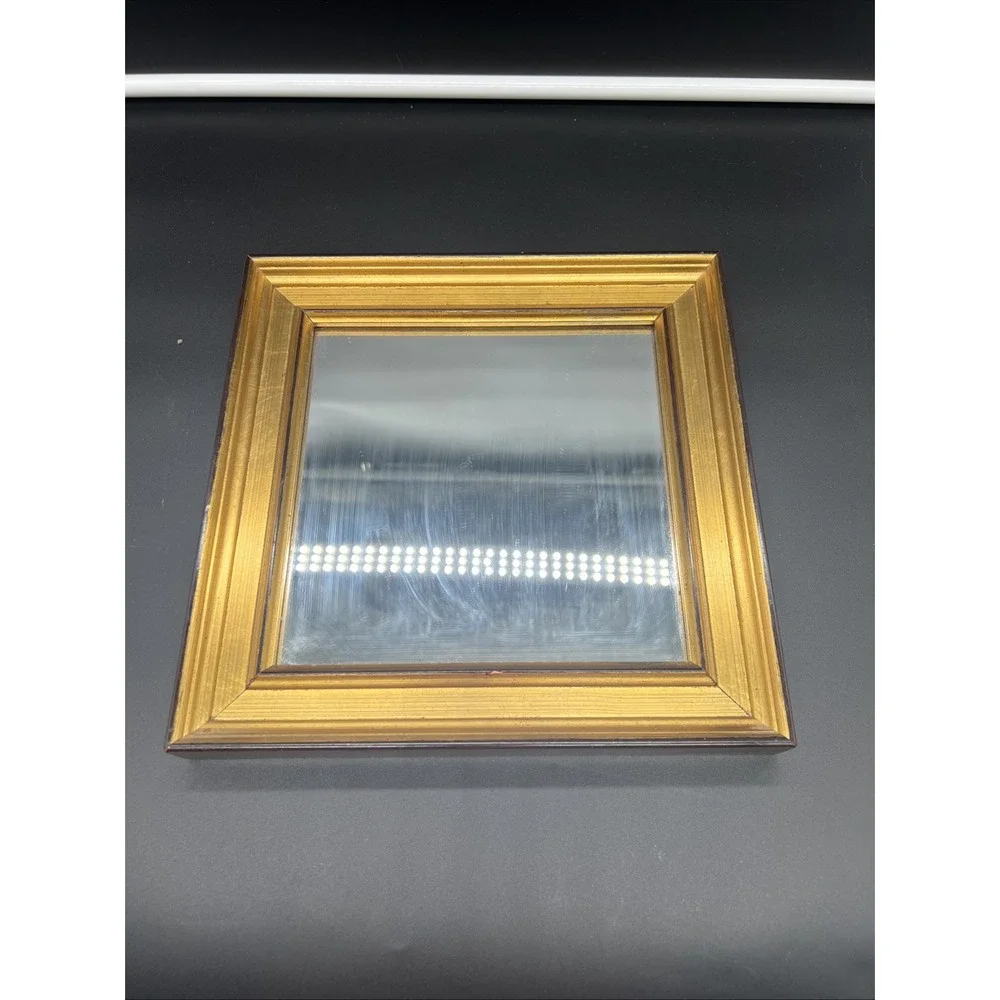 Square Frame Decorative Wall Gold Mirror 10